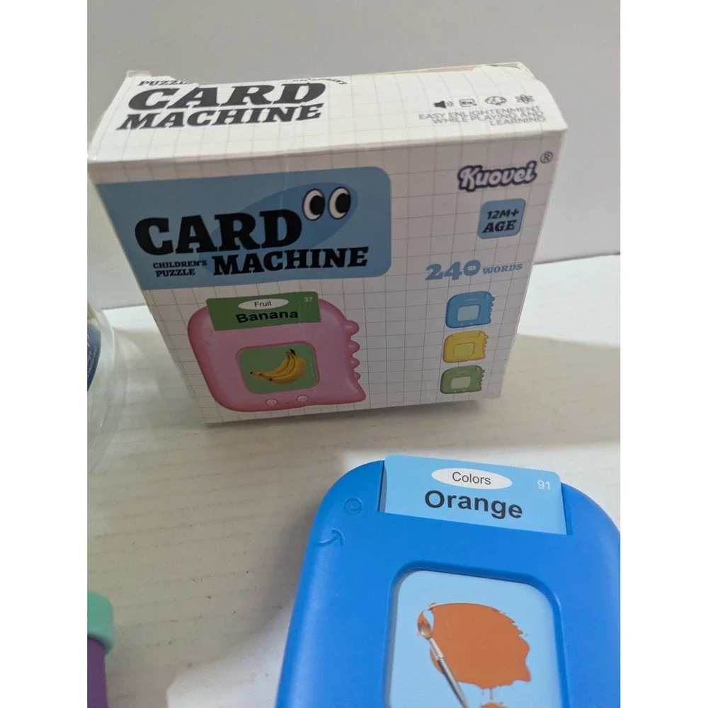 Learning Resources Count Clean Dust Bunnies & Kuovei Card Machine Flashcard Set